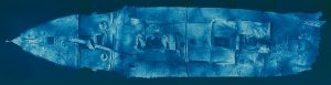 Mozaika zdjęć przedniej częsci wraku Titanica