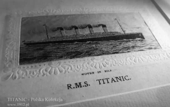 Jedwabna pocztówka z Titanica