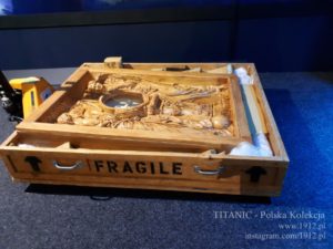 Przyjazd panelu zegarowego na wystawę "Titanic - Prawdziwa Historia"