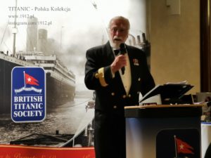 Gala na British Titanic Society, 13 kwietnia 2019, Komodor Cunarda, R.Warwick